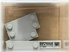 LEGO Parts - Light Bluish Gray Plate 1 x 4 with 2 Studs - No 41740 - QTY 5