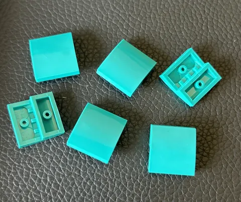 Lego 2x2 Slope Curved Lot 6 Dark Turquoise Piece 78565 Finishing Tile
