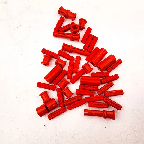 Lego Technic Red Pins Connectors Mixed Lot of 45 pieces Replacement Parts