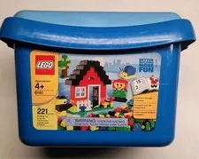 LEGO Storage Bin Blue Case w/ Lid Replacement Container No Bricks