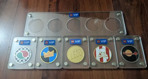 LEGO VIP Collectible Coins - individual cases and large case