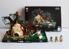 LEGO 75330 Dagobah Jedi Training Diorama *Complete w/Manual *NO Box*Built Once