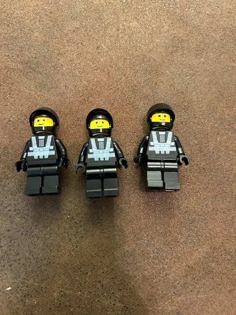 Lego Vintage Space Blacktron 1 Minifigures x3