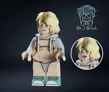 Mr J Brick Minifigure Custom Gwen Spider