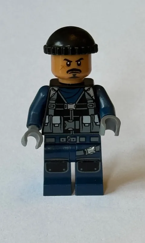 Lego ACU Guard 75933 Black Knit Cap Jurassic World Minifigure