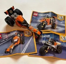 LEGO Creator 3-in-1 Sunset Street Bike Set #31059 Built Set. No Box. Read Desc