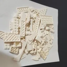 Pound Lego Random White Parts Pieces Bricks Sorted