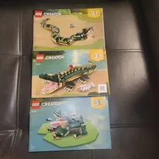 LEGO Creator 3 in 1 Animals - Snake Frog Alligator Manual Book Only No Legos Lot