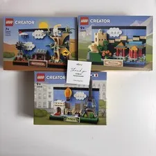 LEGO 40568/40651/40654 Paris/Australia/Beijing Postcard Set(All) New Sealed