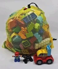 Lot 215 Pieces + Base Plate LEGO DUPLO Animals People Figures Vehicle Blocks