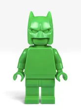 Official LEGO - Bright Green Monochrome Prototype DC Batman Minifigure - RARE