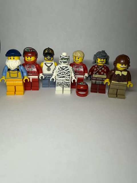 LEGO CMF Series 3 Lot 7 Figures Mummy Pilot Driver Rapper Samurai Fisherman