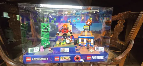 LEGO Store Display Minecraft Sonic Fortnite Lighted Retail Display RARE