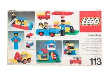 Vintage LEGO Set 113 Universal Building Set Original Box & Tray Incomplete