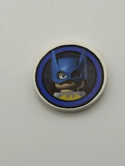 Batman Video Game Batgirl Character Icon - Printed On Real A 3x3 LEGO Brick