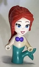 LEGO Friends Microfig Minifig Princess Girls Micro Doll Mermaid Tail Red Hair 18