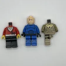 3 Incomplete Lego Minifigures