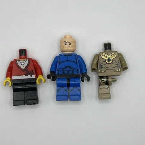 3 Incomplete Lego Minifigures
