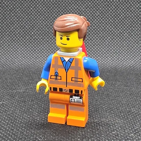 LEGO Emmet Minifigure w/ Red Cape - The LEGO Movie Movie Character Figure