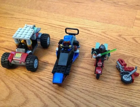 GENUINE LEGO MINIFIGURE MOTORCYCLE CAR BOAT VEHICLE MOC LOT
