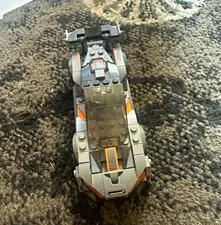 LEGO Speed Champions McLaren Senna Custom Printed Vehicle Car Gray Orange
