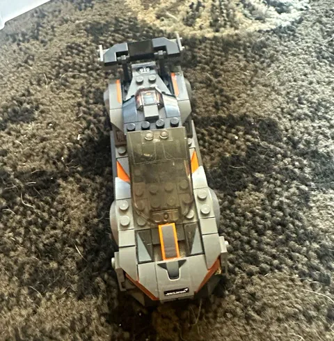 LEGO Speed Champions McLaren Senna Custom Printed Vehicle Car Gray Orange