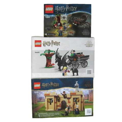 3 LEGO Harry Potter #76400 # 76395 #75950 Instruction Booklets Manual Only