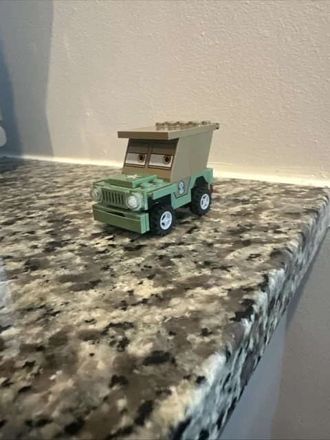 LEGO Cars Sarge w/ Printed Face & Eyes (Assembled) * SUPER GLUED*