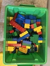 Lego Duplo Style Blocks With Storage Case