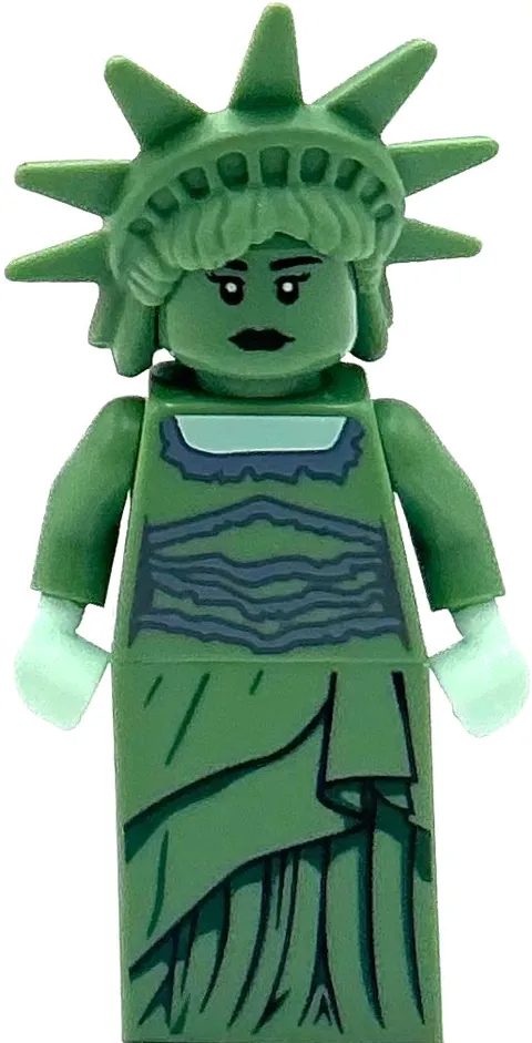 Lego New Lady Liberty  Tiara Minifigure Only No Accessories As Pictured