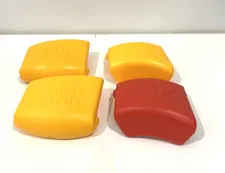 LEGO Red & Yellow Door Latch Carrying Case Replacement Part 759531-2-002 Set of4