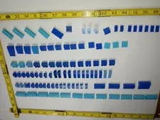 Over 100 piece Genuine Lego Shades Blue waterfall Roof slopes jumpers Beach MOC