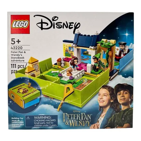 New/Sealed Lego Set 43220 Disney Peter Pan & Wendy's Storybook Adventure 111 Pcs