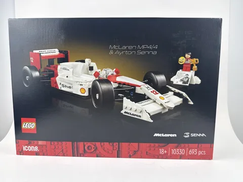 New Lego Icons McLaren MP4/4 & Ayrton Senna 10330 F1 Car Set Sealed 693 Pcs