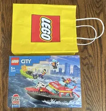 LEGO City 60373 Fire Rescue Boat Fire Subtheme 144pcs Boats That Float
