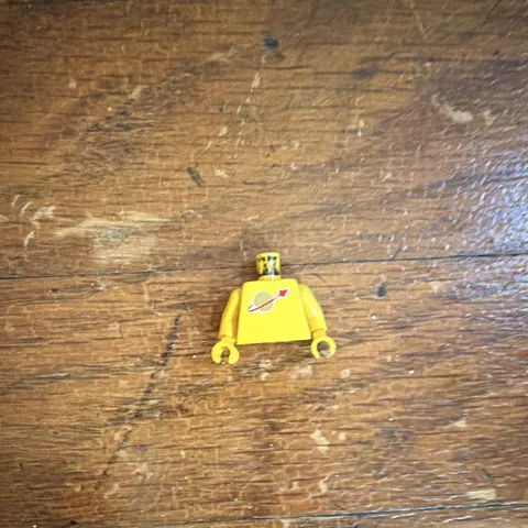LEGO Minifigure Torso Yellow Space Logo Print Plastic 1 Piece