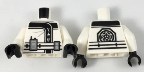 LEGO® Part 973pb2806c01 - Torso Ninjago Robe with Ninjago Logogram 'ICE'