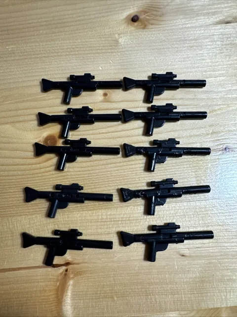 Lot Of 10 NON-LEGO Star Wars A280 Blasters Black
