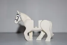 LEGO White Horse Part:10352c01pb04