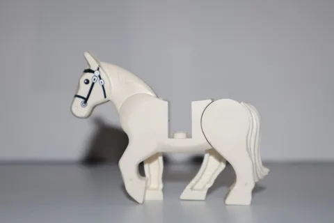 LEGO White Horse Part:10352c01pb04