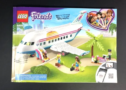 LEGO Friends 41429 Instruction Manual Only, Heartlake City Airplane Free Ship