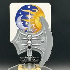 LEGO Brand KNIGHTS KINGDOM Large Figure WEAPON Part ~54178~ FLAT SILVER x1