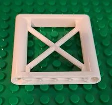 LEGO White Support 1x6x5 Girder Rectangle Plastic Bricks & Blocks Bulk Lot 5pcs