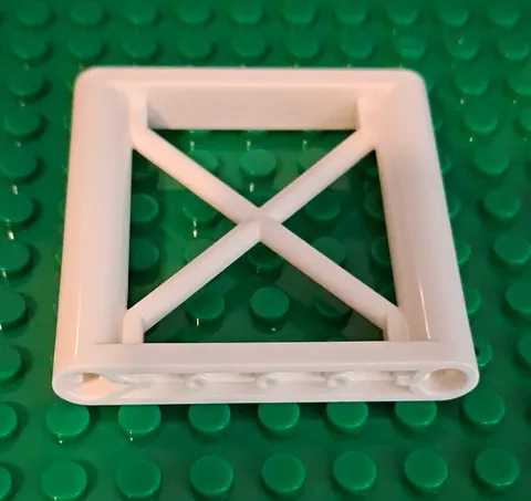 LEGO White Support 1x6x5 Girder Rectangle Plastic Bricks & Blocks Bulk Lot 5pcs