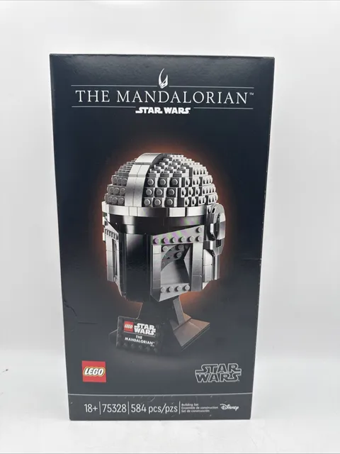 LEGO Star Wars The Mandalorian Helmet 75328 Display Set 584pcs 18+