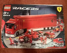 LEGO Racers Scuderia Ferrari Truck 8654 Illustrated Manual Booklet