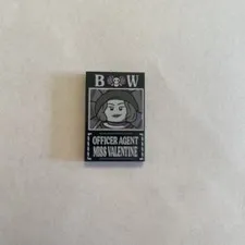 LEGO One Piece Baroque Works Wanted Poster Officer Agent MISS VALENTINE Dossier