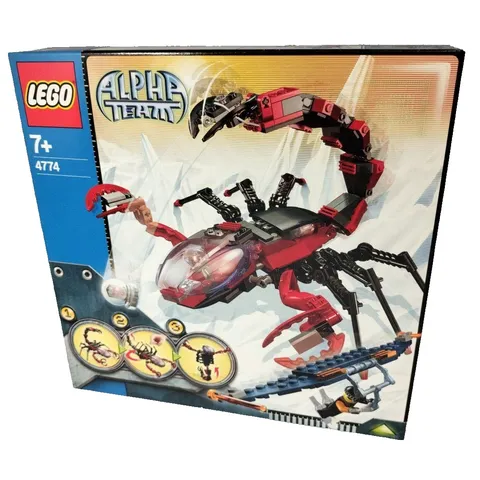 LEGO 4774 Scorpion Orb Launcher Alpha Team Mission Deep Freeze 2005 Sealed