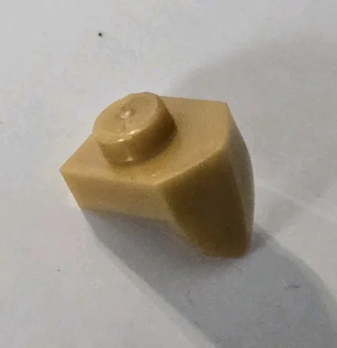 LEGO Parts - Pearl Gold Plate 1 x 1 with Tooth Vertical - No 15070