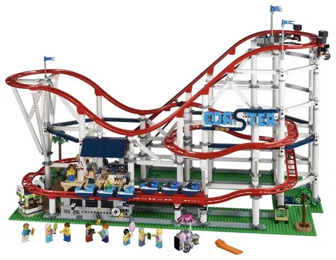 LEGO Creator Expert Roller Coaster (10261) With All Minifigs Missing One Piece